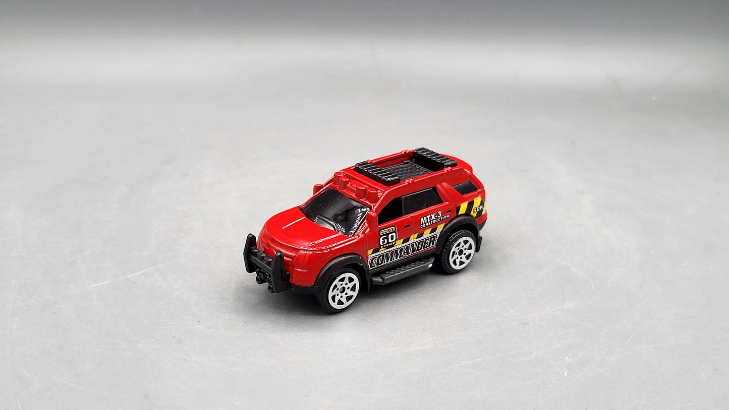 SunQ toys    Trailer + 2 vehicles  Red