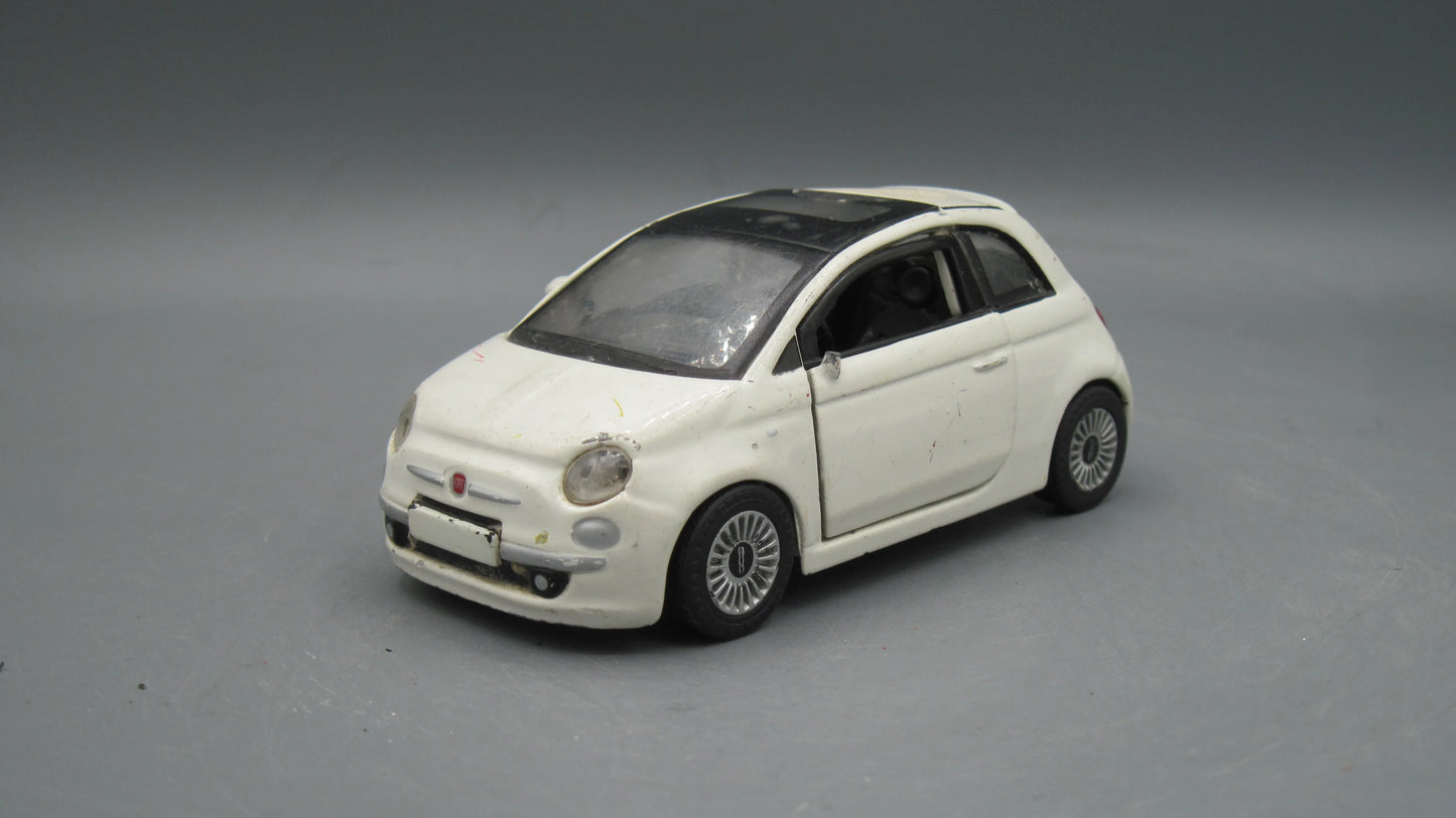 Bburago   Fiat 500  White