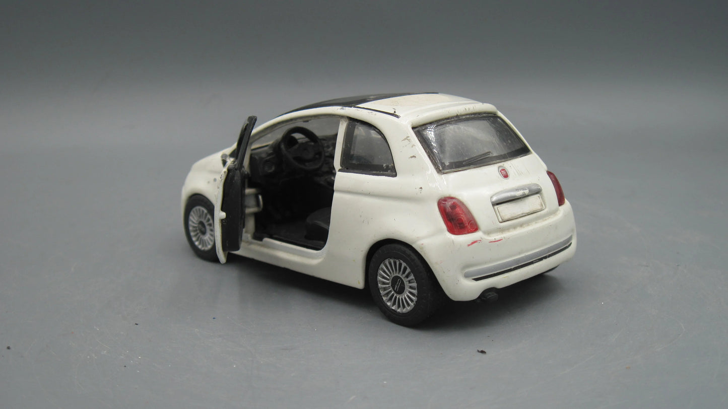 Bburago   Fiat 500  White