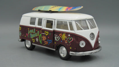 Kinsmart   VolksWagen Classical Bus 1962 White&Brown