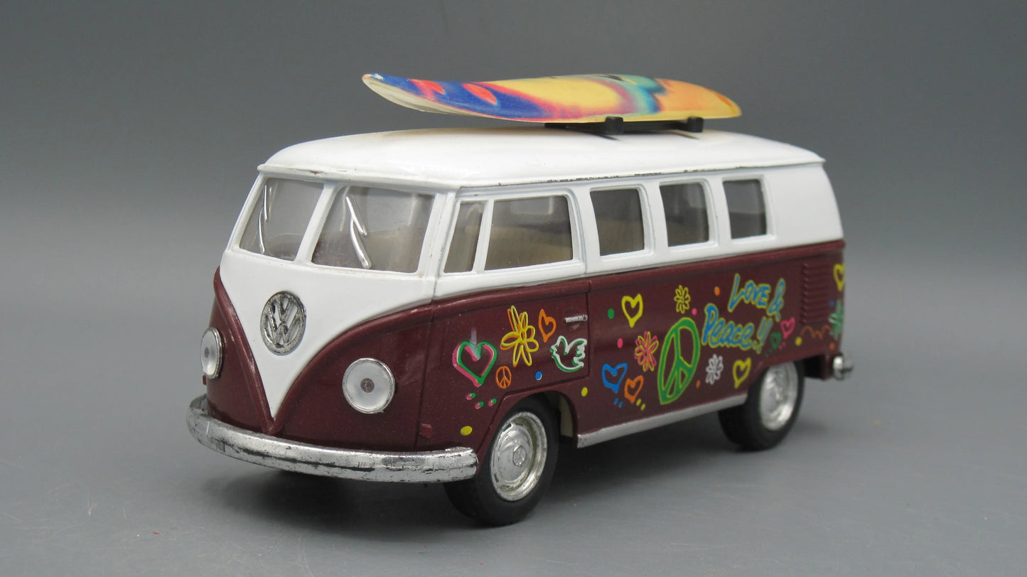 Kinsmart   VolksWagen Classical Bus 1962 White&Brown