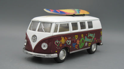 Kinsmart   VolksWagen Classical Bus 1962 White&Brown
