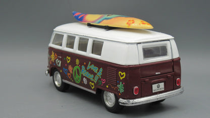 Kinsmart   VolksWagen Classical Bus 1962 White&Brown