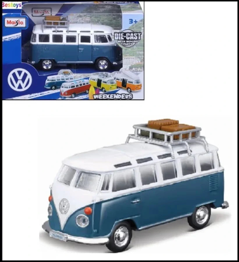 Maisto  Weekenders Volkswagen Type 1 - Van Samba  Blue