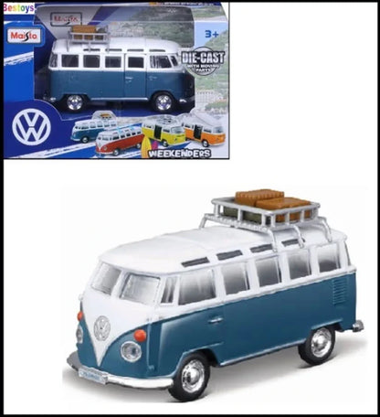 Maisto  Weekenders Volkswagen Type 1 - Van Samba  Blue