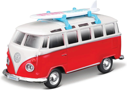 Maisto  Weekenders Volkswagen Type 1 - Van Samba 1962 Red