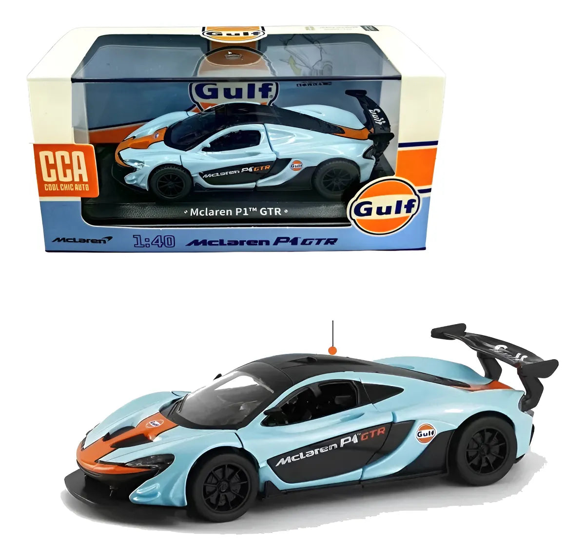 CCA  Gulf Mclaren P1 GTR  Blue, Orange