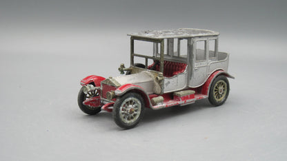 Match Box   Rolls Royce Yesteryear (Y-7) 1912 Silver&Red
