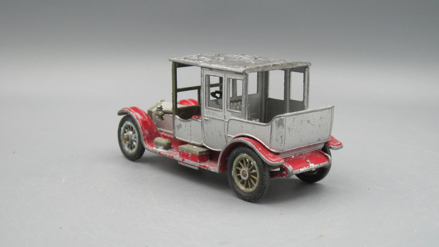Match Box   Rolls Royce Yesteryear (Y-7) 1912 Silver&Red