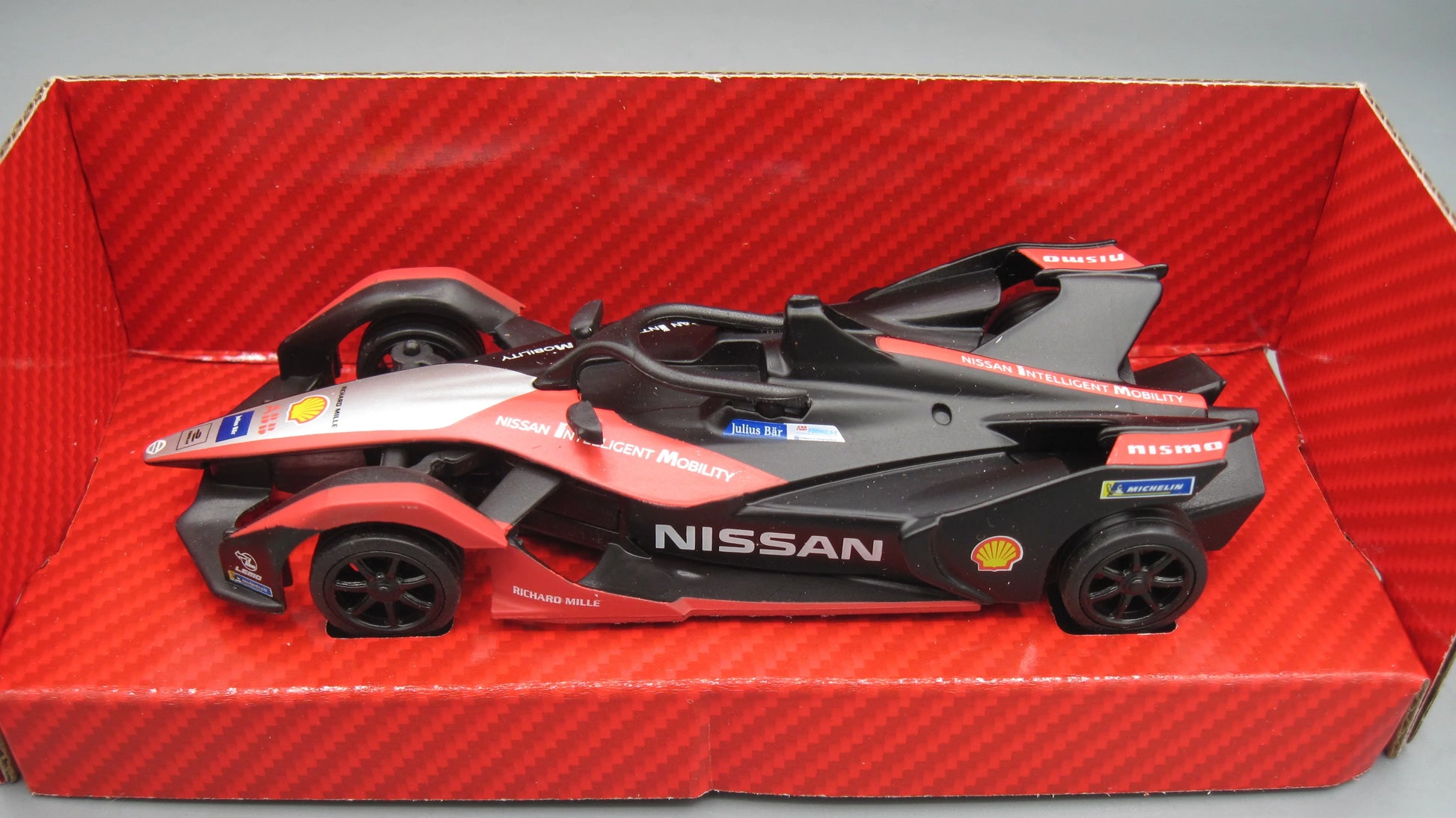 Shell Motorsport Nissan Formula E Gen 2 Car  Black, Red Shell