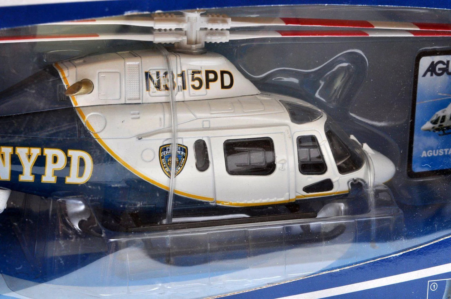 New Ray  Sky Pilot  Agusta A119 Koala  Blue, White NYPD