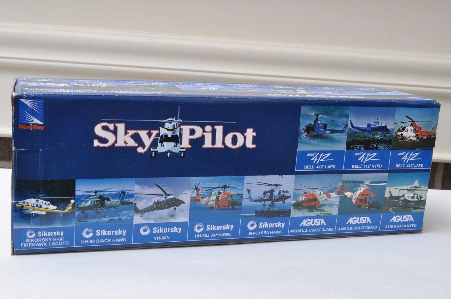 New Ray  Sky Pilot  Agusta A119 Koala  Blue, White NYPD