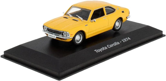 Altaya   Toyota Corolla 1974 Yellow Unforgettable Cars
