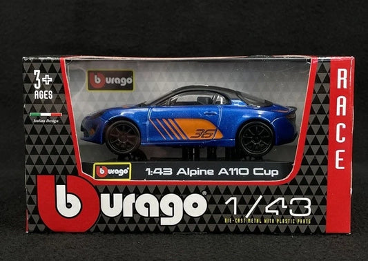 Bburago   Alpine A110 Cup  Blue Race