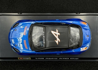 Bburago   Alpine A110 Cup  Blue Race