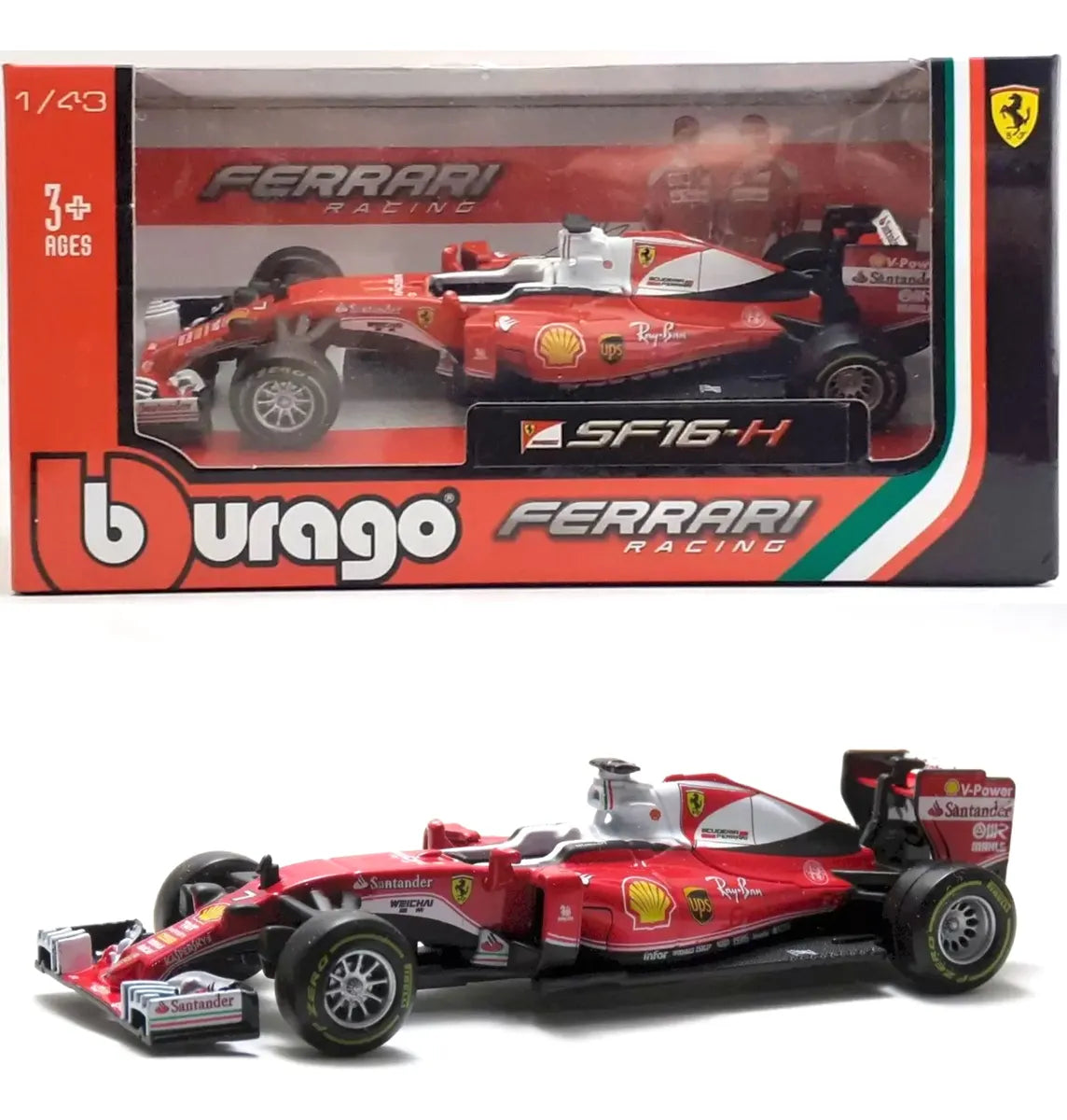 Bburago   Ferrari Formula 1 - SF16-H  Red & White