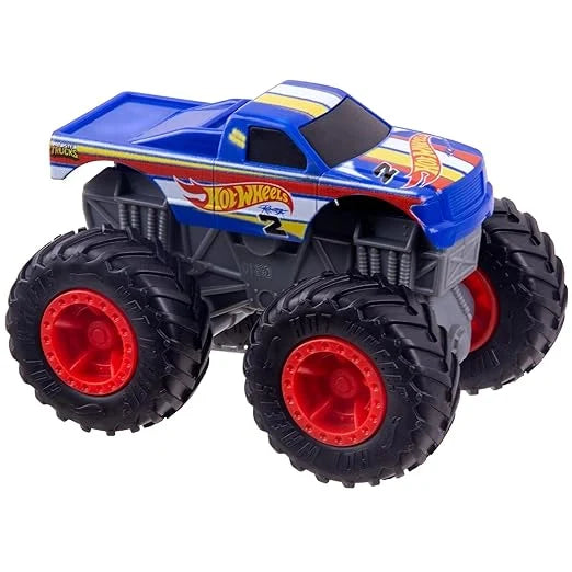 Hotwheels  Monster Trucks  Rugged Truck: HW Racing  Black, Blue Rev Tredz