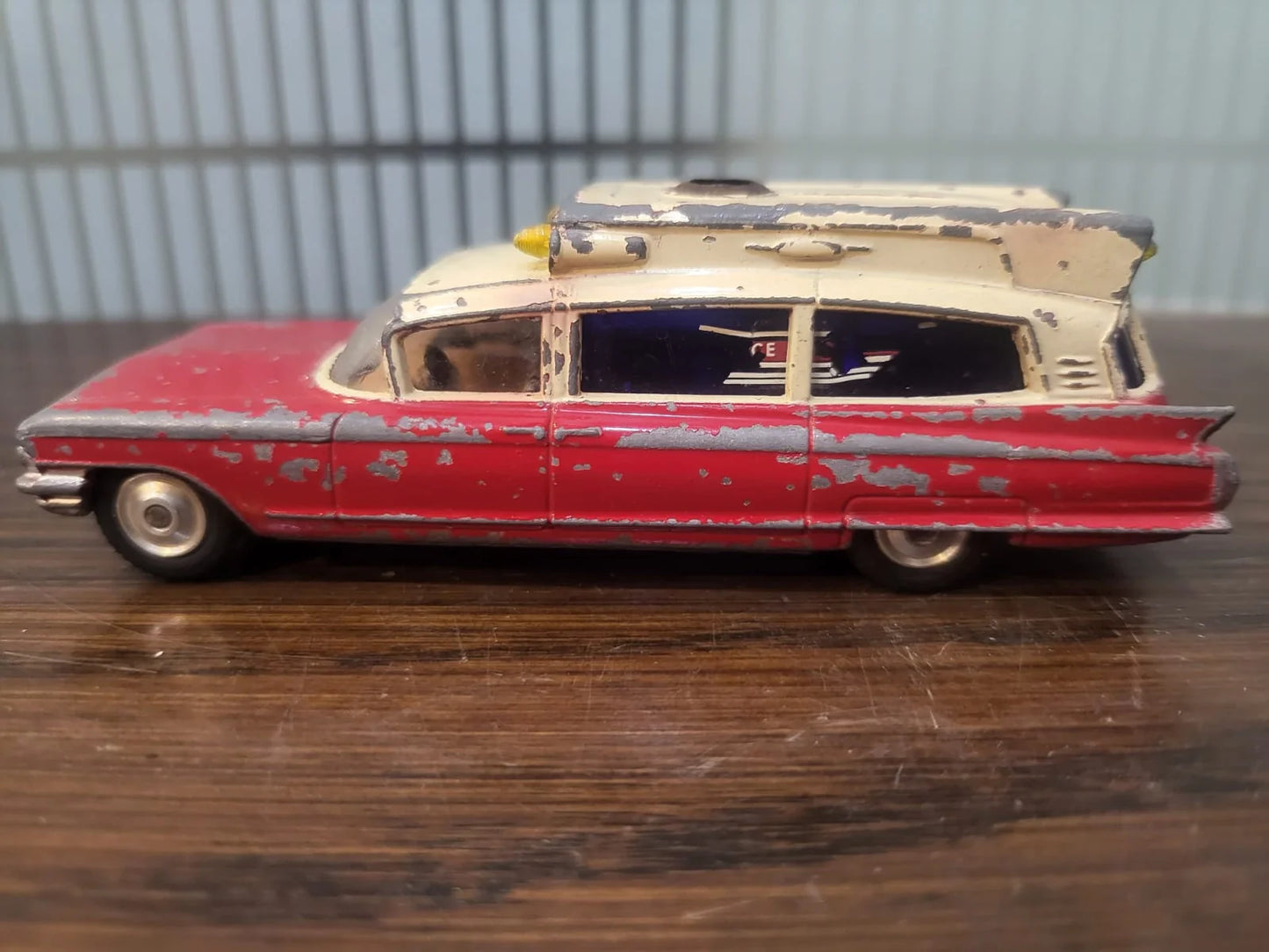Corgi   Cadillac Superior Ambulance  Red & Beige