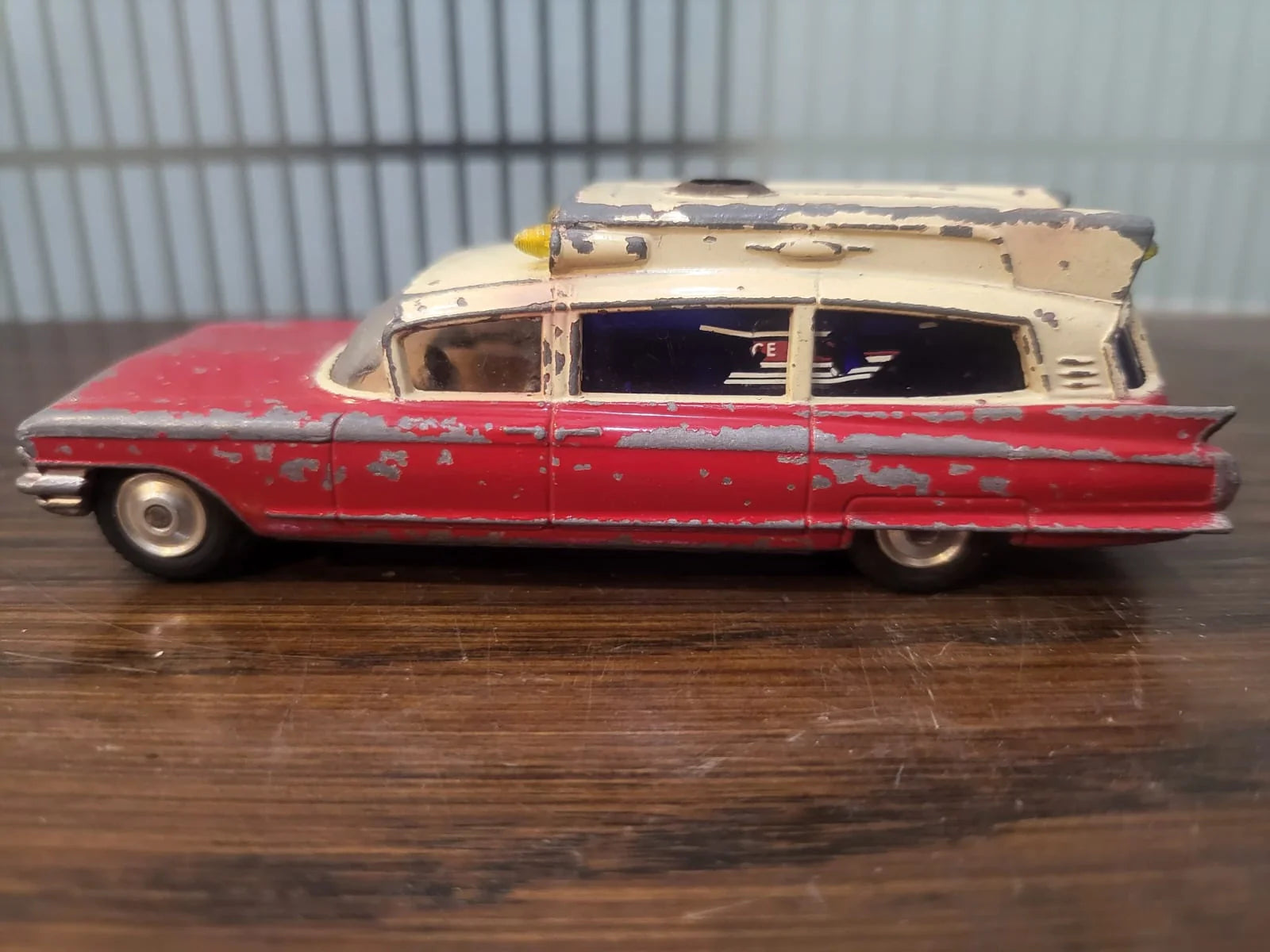 Corgi   Cadillac Superior Ambulance  Red & Beige