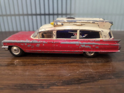 Corgi   Cadillac Superior Ambulance  Red & Beige