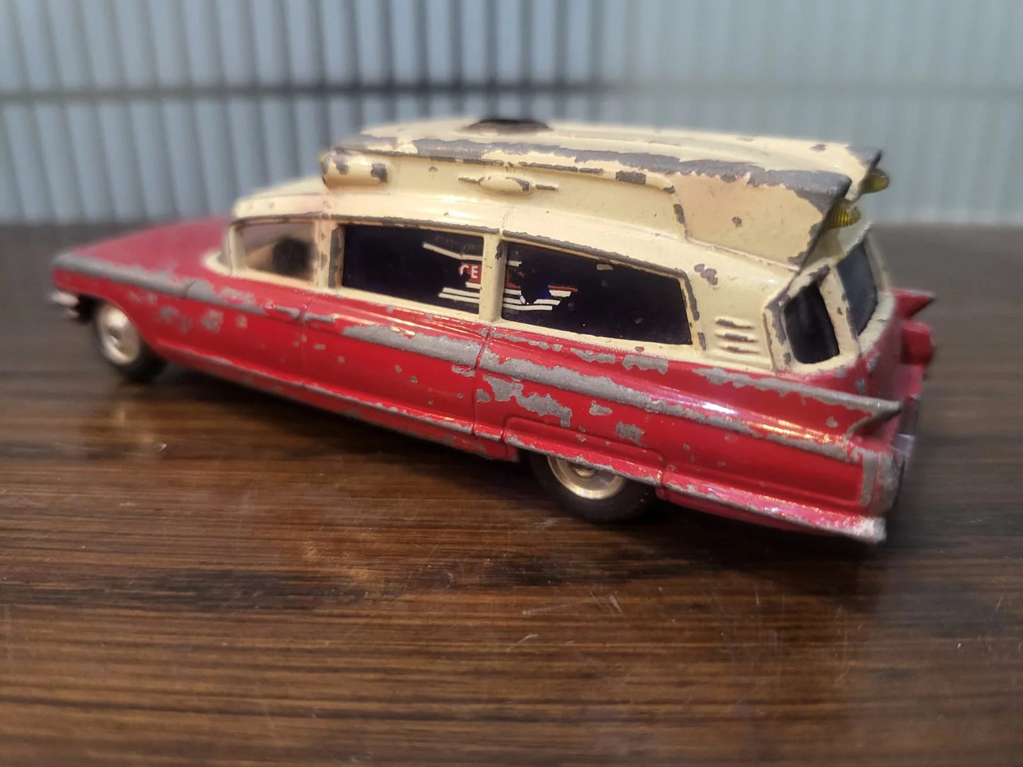 Corgi   Cadillac Superior Ambulance  Red & Beige