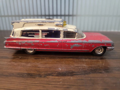 Corgi   Cadillac Superior Ambulance  Red & Beige