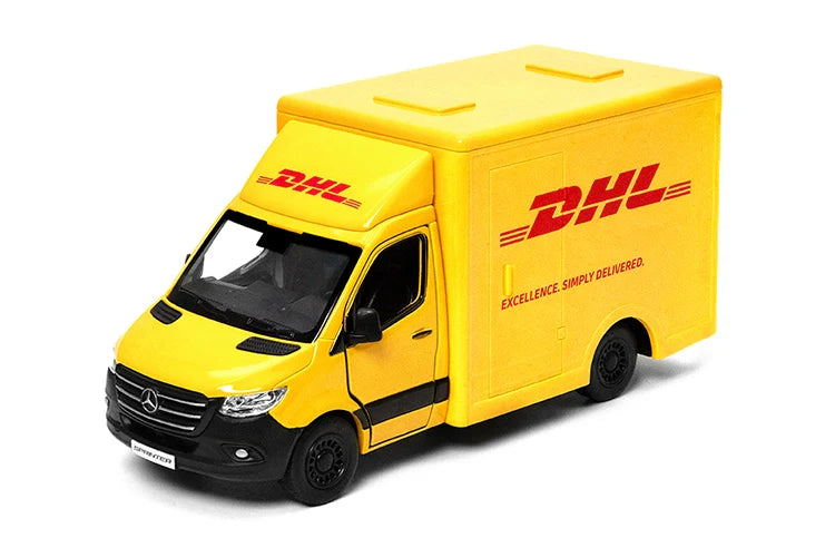 Kinsmart   Mercedes Benz DHL - Sprinter  Yellow DHL Delivery Van