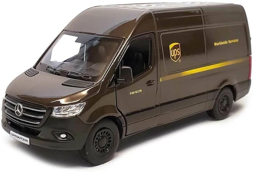 Kinsmart   Mercedes Benz UPS - Sprinter  Brown UPS Delivery Van