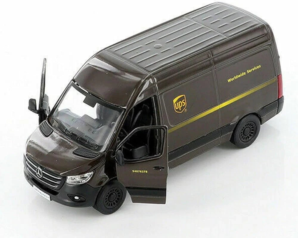 Kinsmart   Mercedes Benz UPS - Sprinter  Brown UPS Delivery Van