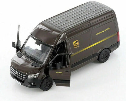 Kinsmart   Mercedes Benz UPS - Sprinter  Brown UPS Delivery Van