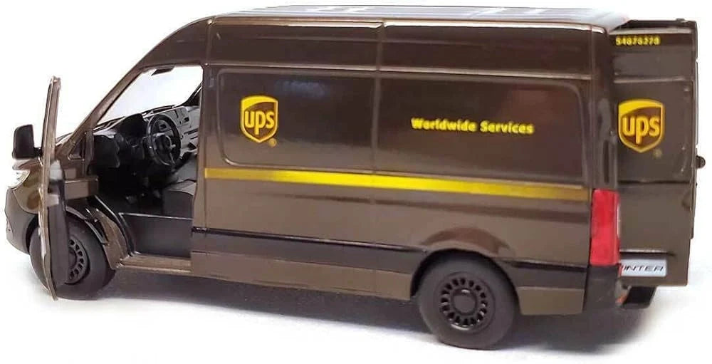 Kinsmart   Mercedes Benz UPS - Sprinter  Brown UPS Delivery Van