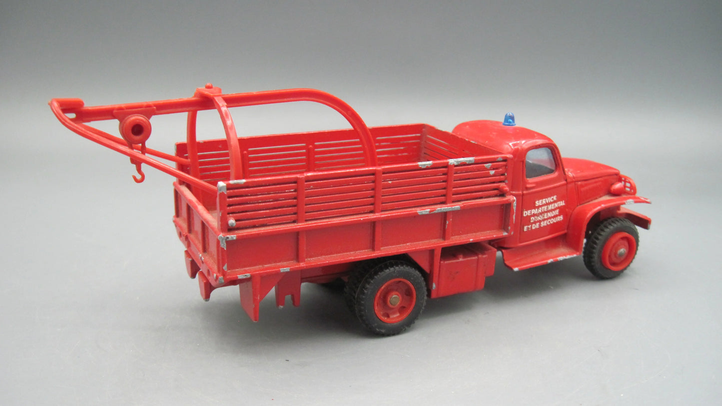 Solido   GMC Fire Truck With Crane  Red