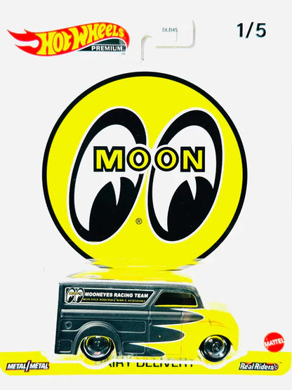 Hot Wheels  Premium  Dairy Delivery  Black, Yellow Moon Eyes