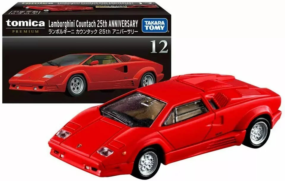 Tomy Premium Edition  Lamborghini Countach 25th Anniversary  Red 12