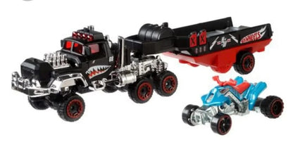 Hot Wheels  Hauler Haulin' Horsepower  Haulin' Horsepower - (Set of Hauler + Car)  Black & Red