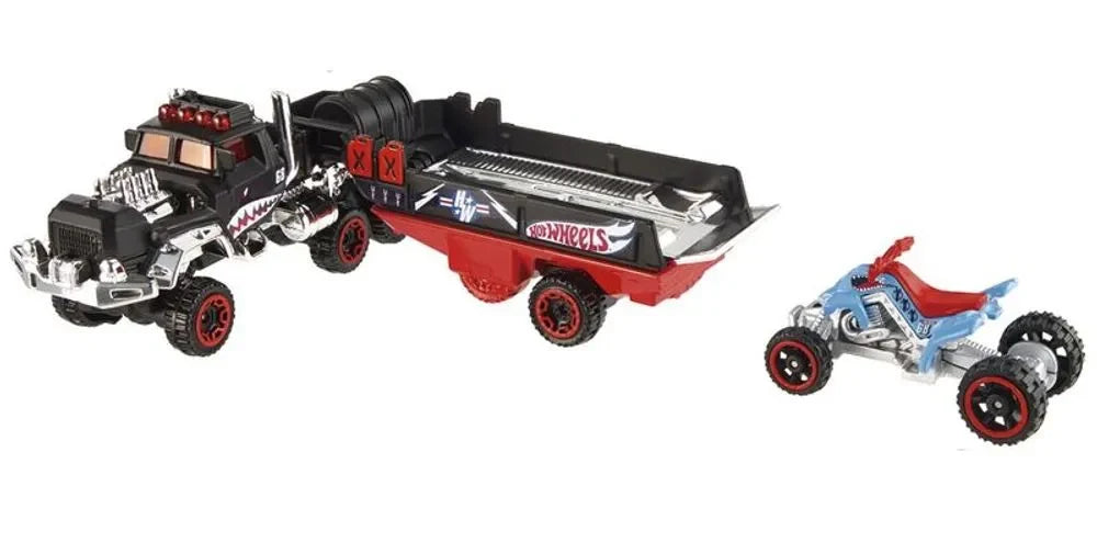 Hot Wheels  Hauler Haulin' Horsepower  Haulin' Horsepower - (Set of Hauler + Car)  Black & Red