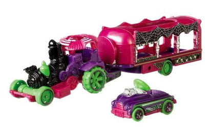 Hot Wheels  Hauler Car-Nival Steamer  Car-Nival Steamer - (Set of Hauler + Car)  Maroon