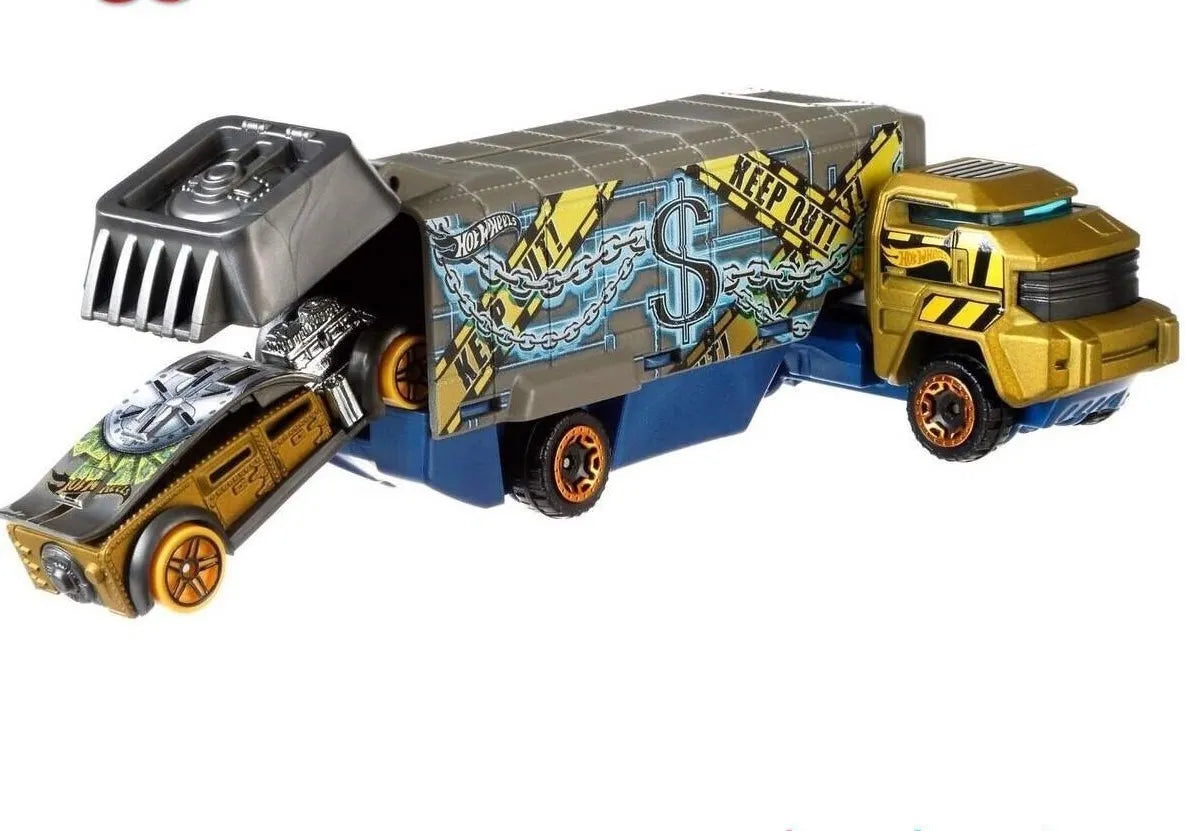 Hot Wheels  Hauler Bank Roller  Bank Roller - (Set of Hauler + Car)  Copper & Steel