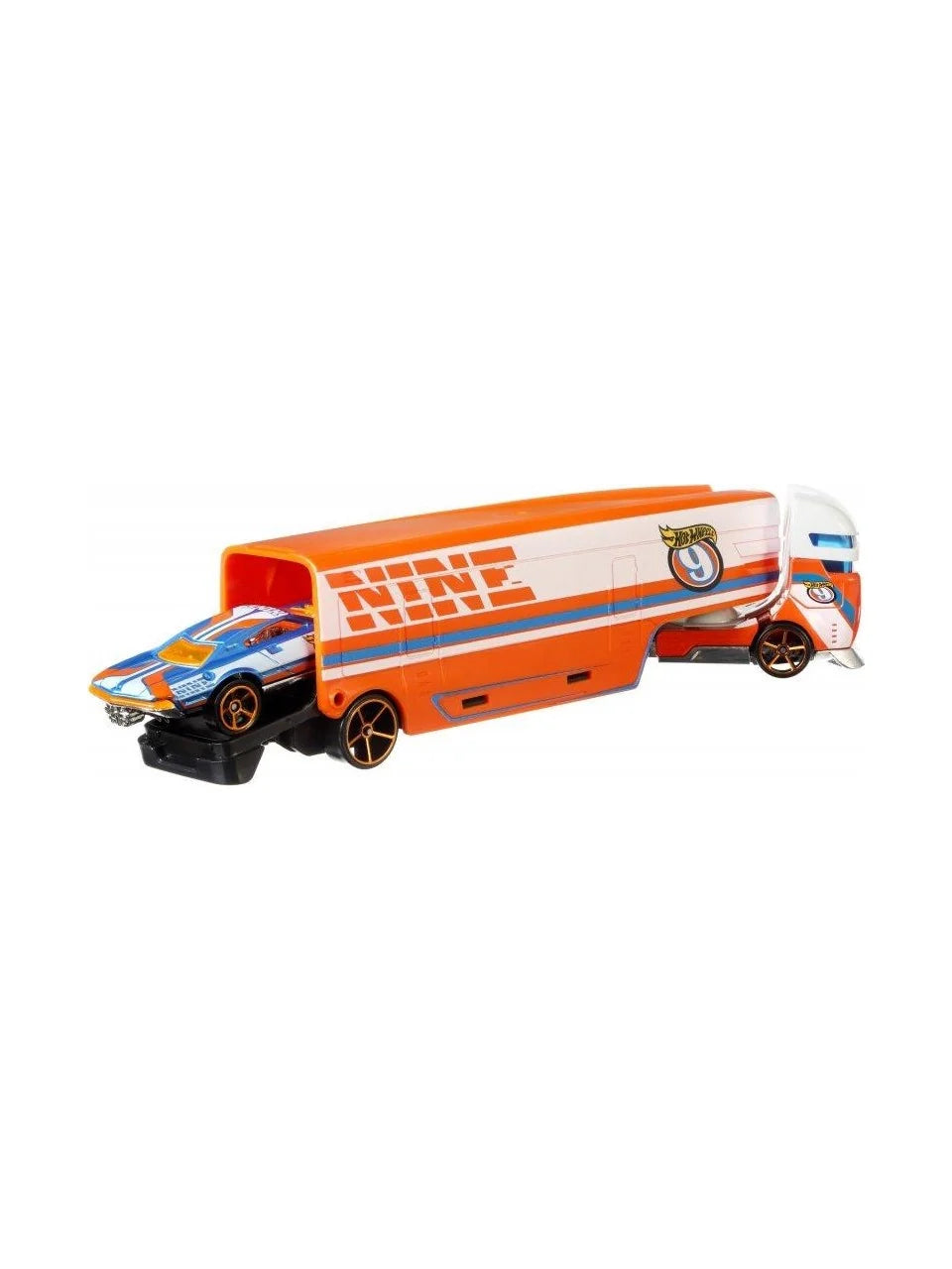 Hot Wheels  Hauler Speedway Hauler  Speedway Hauler - (Set of Hauler + Car)  Orange & White