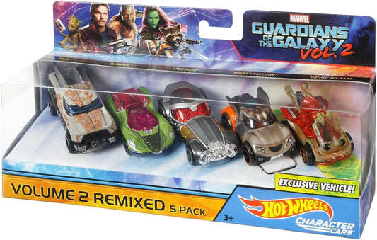 Hotwheels  Set of x5 cars  Set of x5 cars - Drax + Gamora + Star-Lord + Rocket Raccoon + Groot Go-Kart  Multi Guardians of the Galaxy - Vol. II