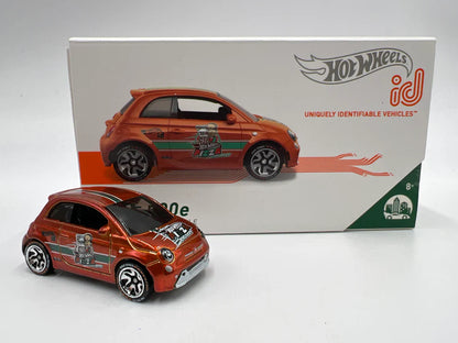 Hotwheels  HW Metro Fiat 500 E - Includes NFC Scan Chip  Orange Hotwheels ID - NFC