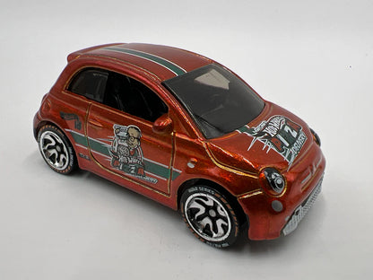 Hotwheels  HW Metro Fiat 500 E - Includes NFC Scan Chip  Orange Hotwheels ID - NFC