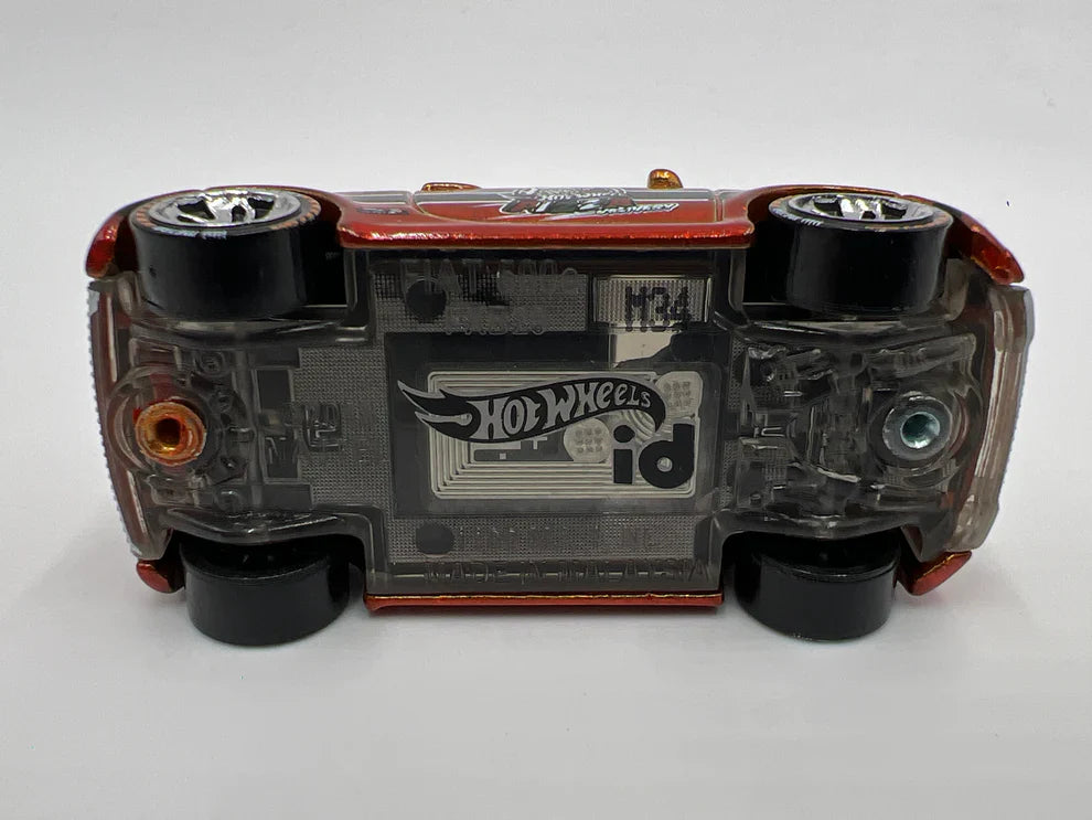 Hotwheels  HW Metro Fiat 500 E - Includes NFC Scan Chip  Orange Hotwheels ID - NFC