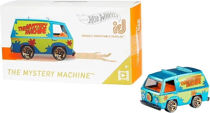 Hotwheels  HW Screen Time The Mystery Machine The Mystery Machine - Includes NFC Scan Chip  Blue Hotwheels ID - NFC