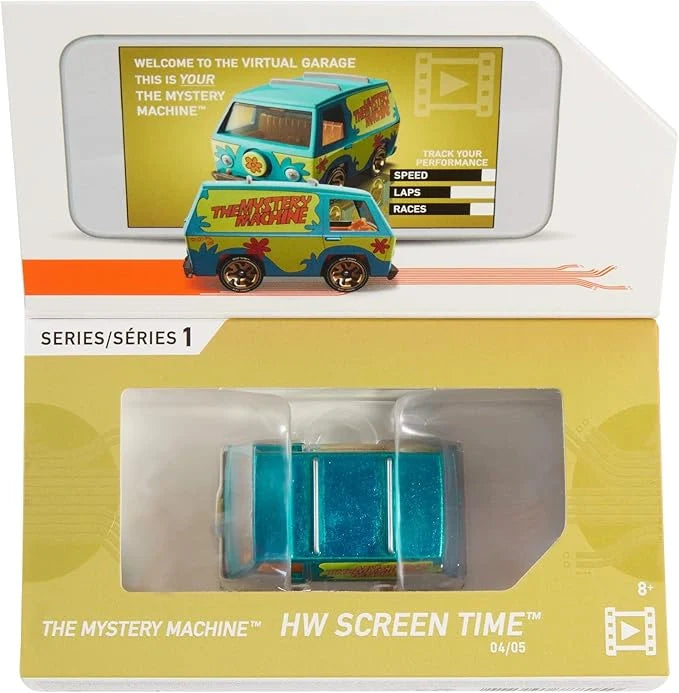Hotwheels  HW Screen Time The Mystery Machine The Mystery Machine - Includes NFC Scan Chip  Blue Hotwheels ID - NFC
