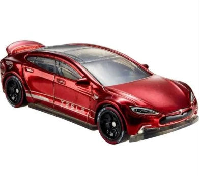 Hotwheels  Factory Fresh Tesla Model S - Includes NFC Scan Chip  Red Hotwheels ID - NFC