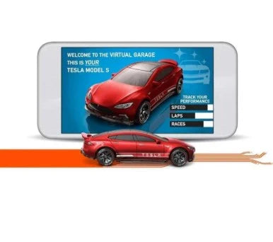 Hotwheels  Factory Fresh Tesla Model S - Includes NFC Scan Chip  Red Hotwheels ID - NFC