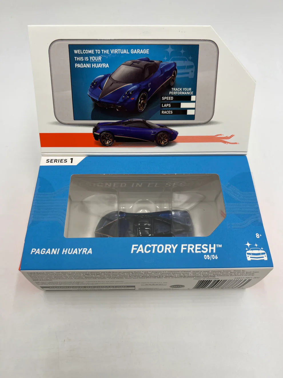 Hotwheels  Factory Fresh Pagani Huayra - Includes NFC Scan Chip  Purple Hotwheels ID - NFC