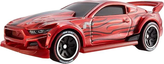 Hotwheels  Night Burnerz Ford Mustang - Includes NFC Scan Chip 2015 Red Hotwheels ID - NFC