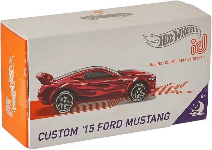 Hotwheels  Night Burnerz Ford Mustang - Includes NFC Scan Chip 2015 Red Hotwheels ID - NFC